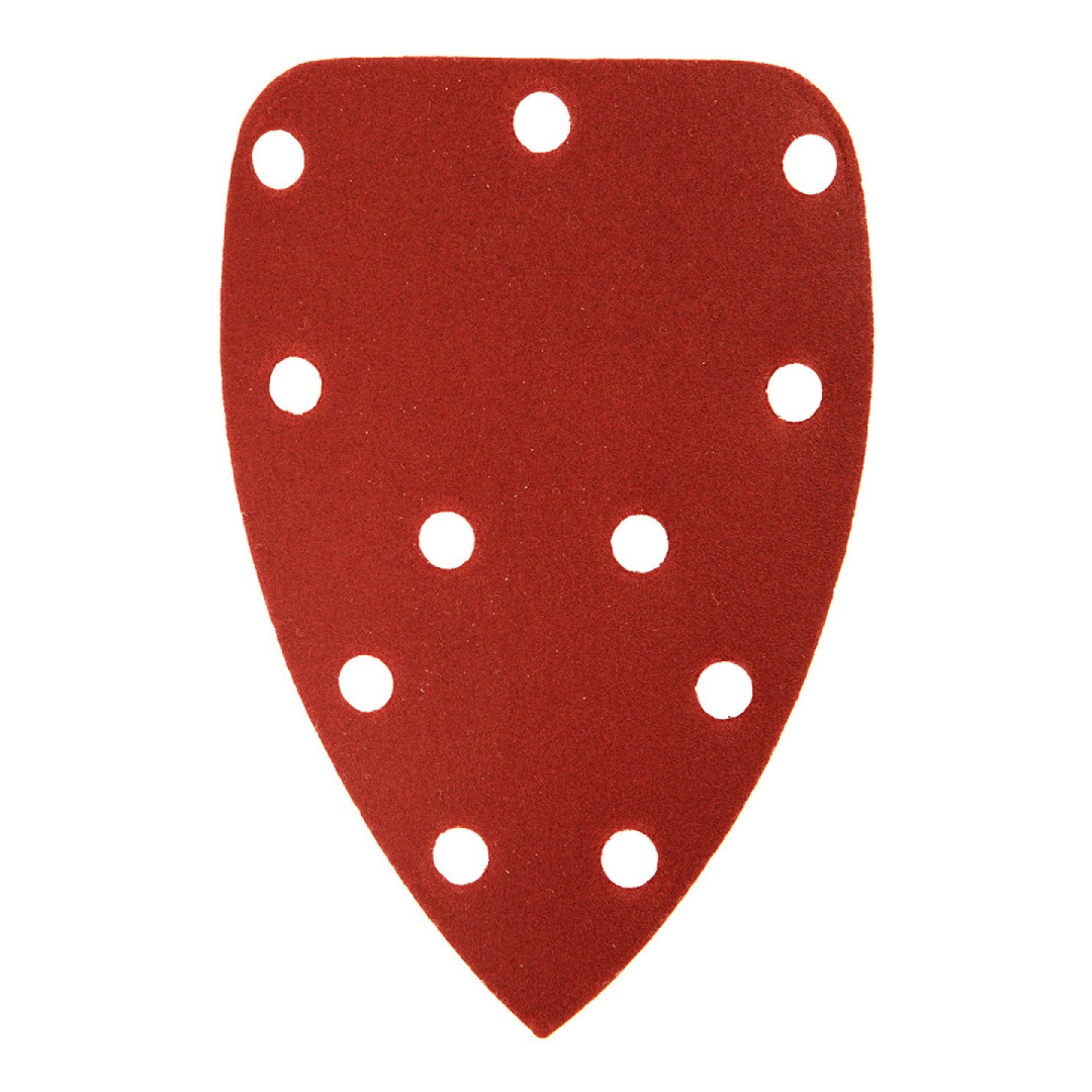 Šlifavimo popierius su „Velcro“ tvirtinimu delta 140 x 140 x 80 mm, K240, 5 vnt, su skylutėmis 3 Šlifavimo popierius su „Velcro“ tvirtinimu delta 140 x 140 x 80 mm, K240, 5 vnt, su skylutėmis 3