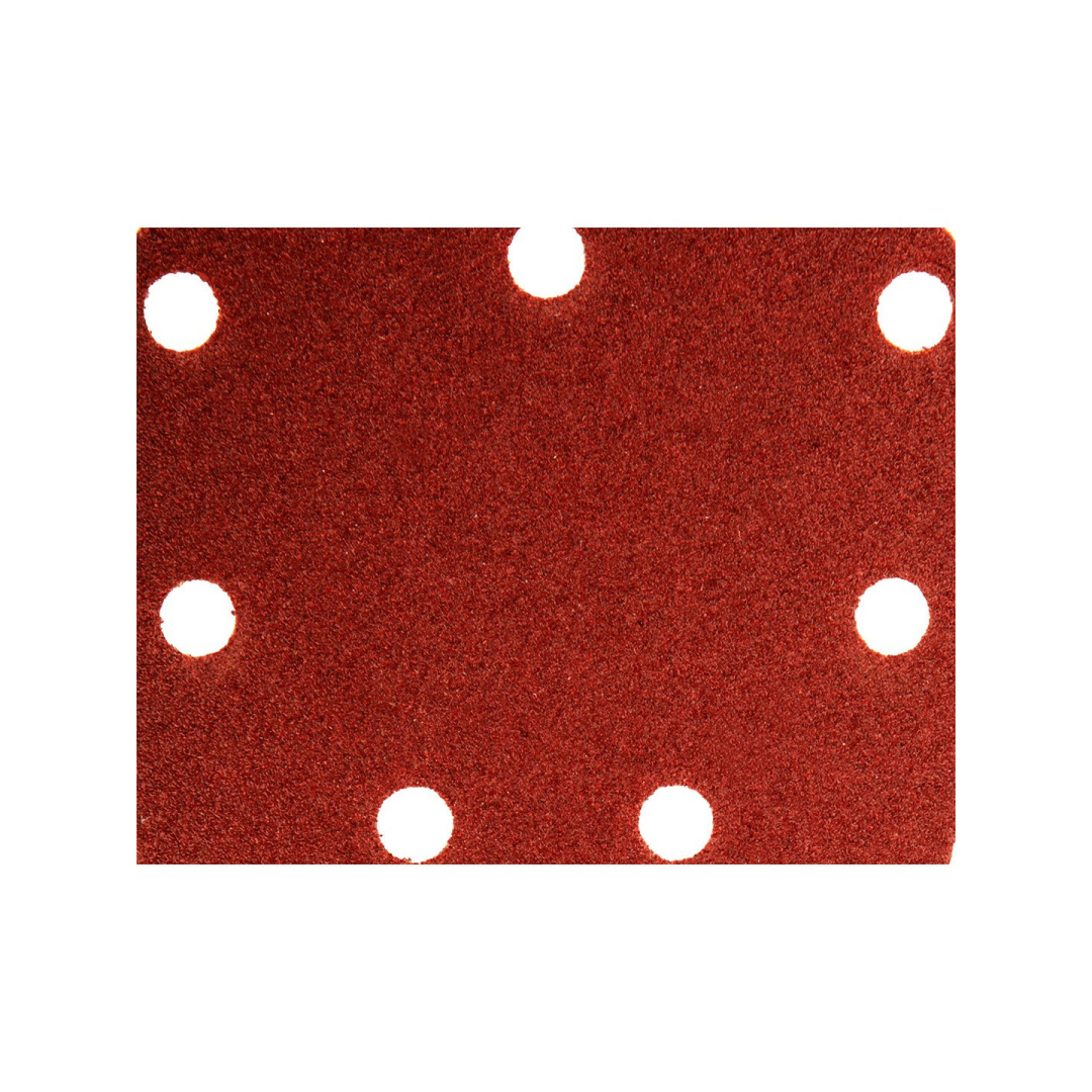 Šlifavimo popierius su „Velcro“ tvirtinimu delta 140 x 140 x 80 mm, K80, 5 vnt, su skylutėmis 4