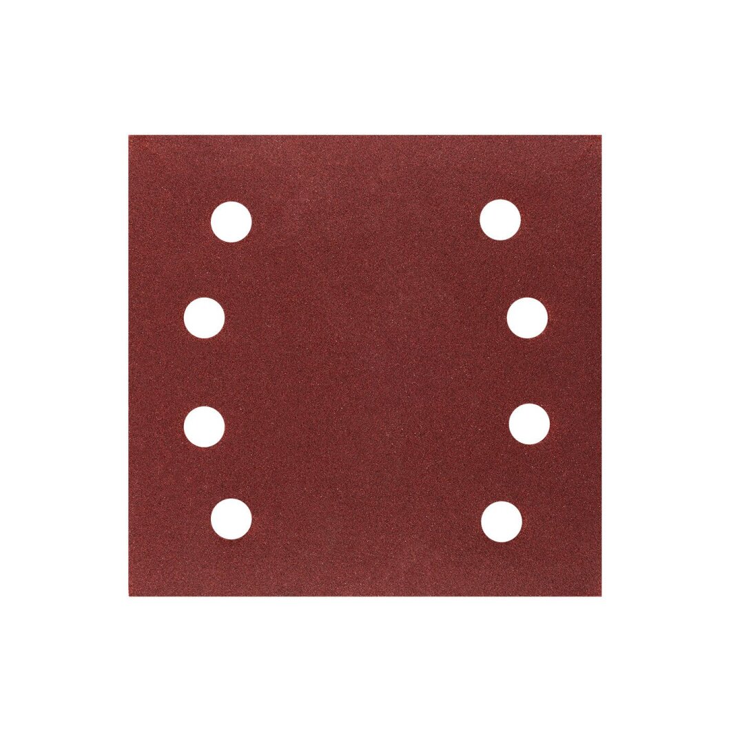 Šlifavimo popierius, „Velcro“ 113 x 113 mm, P120, 5 vnt. su 8 skylėmis 2