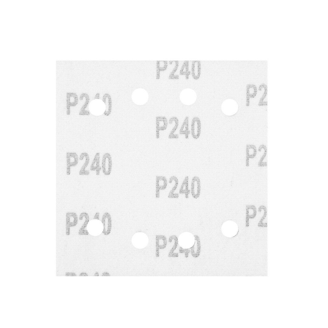 Šlifavimo popierius, „Velcro“ 113 x 113 mm, p240, 5 vnt. su 8 skylėmis 3