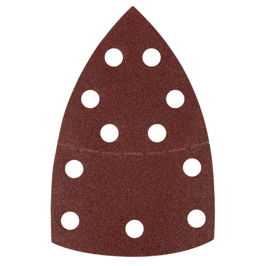 Šlifavimo popierius, „Velcro“, metalui 102 x 152 mm, P100, 5 vnt, su 11 skylių 1