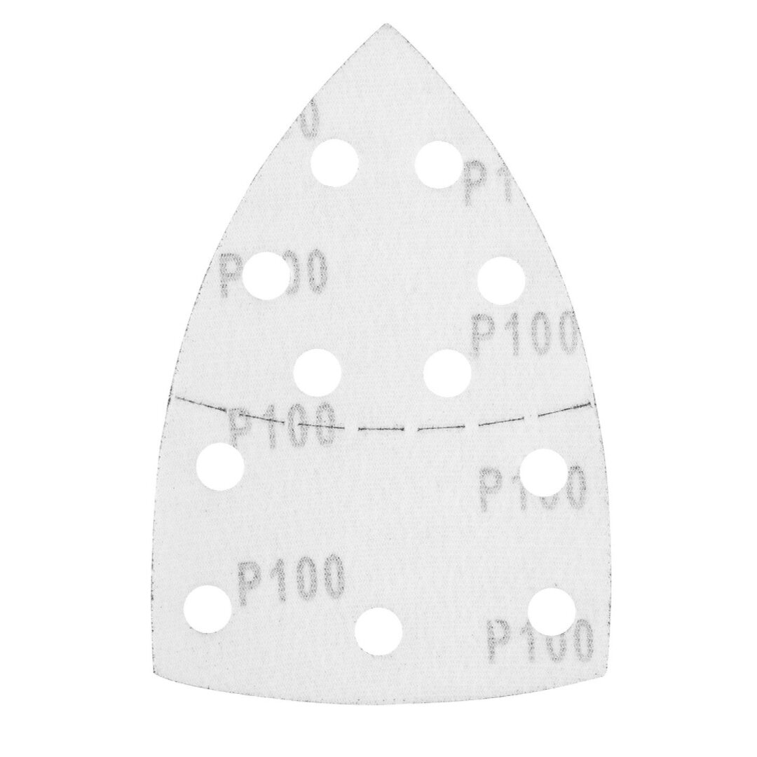 Šlifavimo popierius, „Velcro“, metalui 102 x 152 mm, P100, 5 vnt, su 11 skylių 2