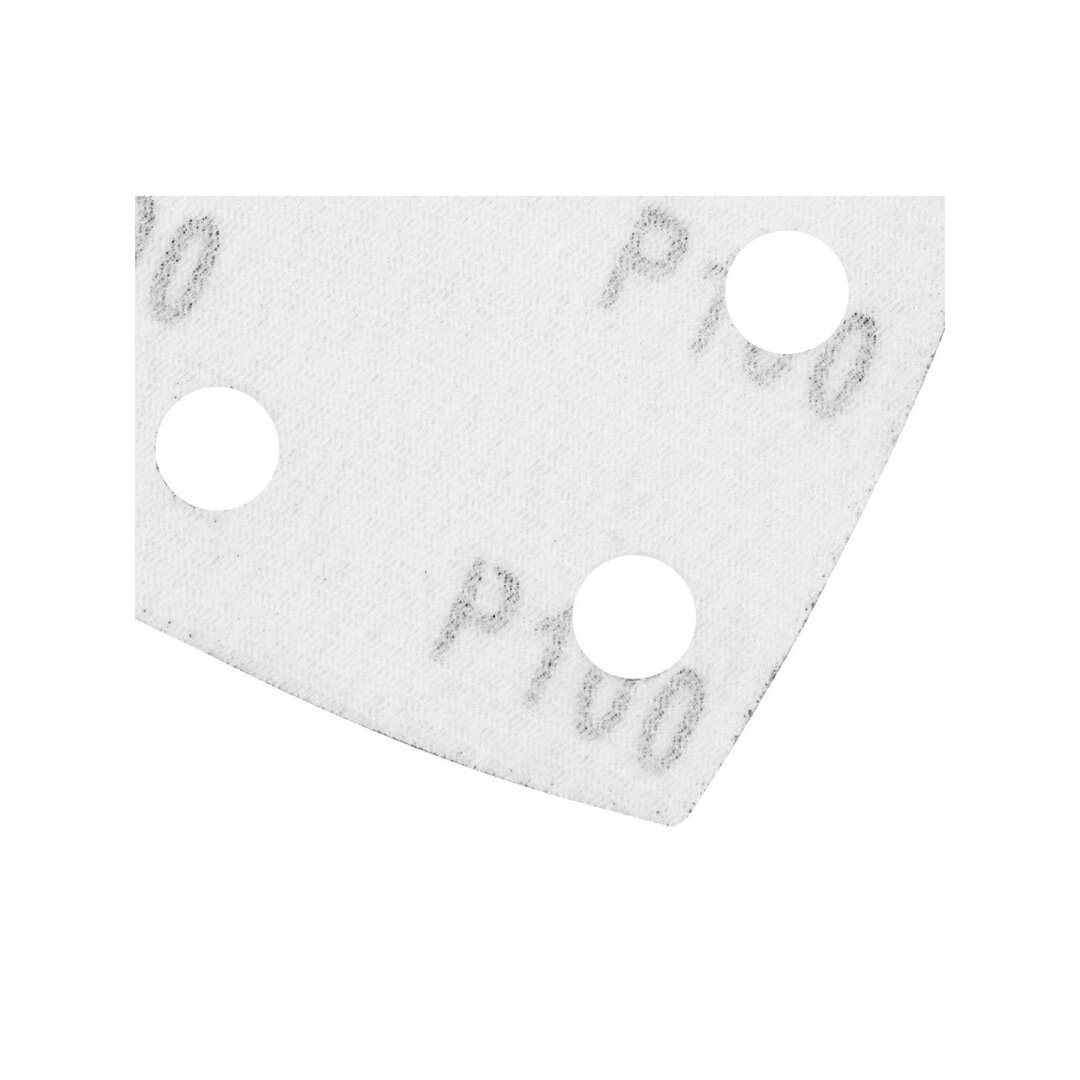 Šlifavimo popierius, „Velcro“, metalui 102 x 152 mm, P100, 5 vnt, su 11 skylių 4