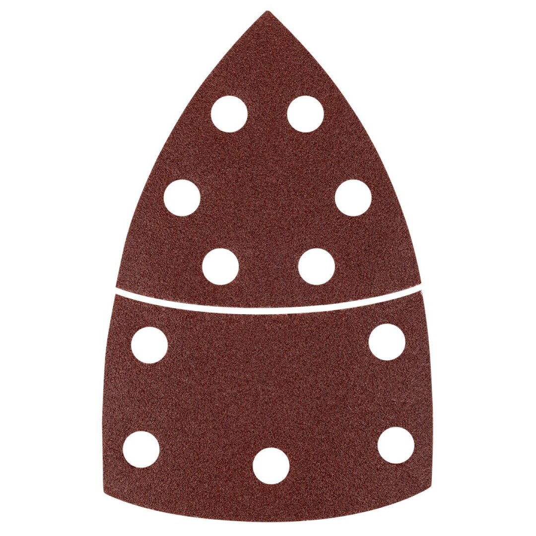 Šlifavimo popierius, „Velcro“, metalui 102 x 152 mm, P100, 5 vnt, su 11 skylių 5 Šlifavimo popierius, „Velcro“, metalui 102 x 152 mm, P100, 5 vnt, su 11 skylių 5