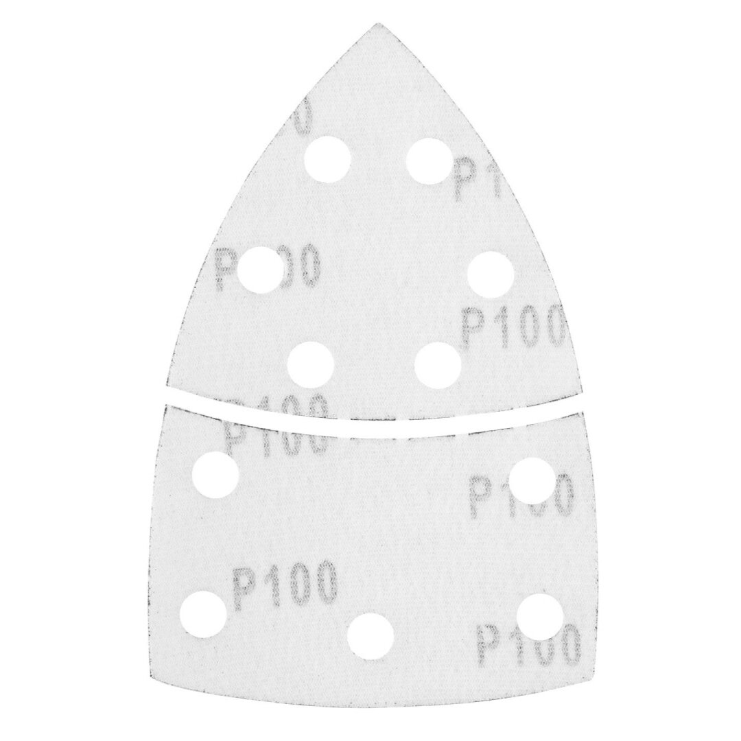 Šlifavimo popierius, „Velcro“, metalui 102 x 152 mm, P100, 5 vnt, su 11 skylių 6