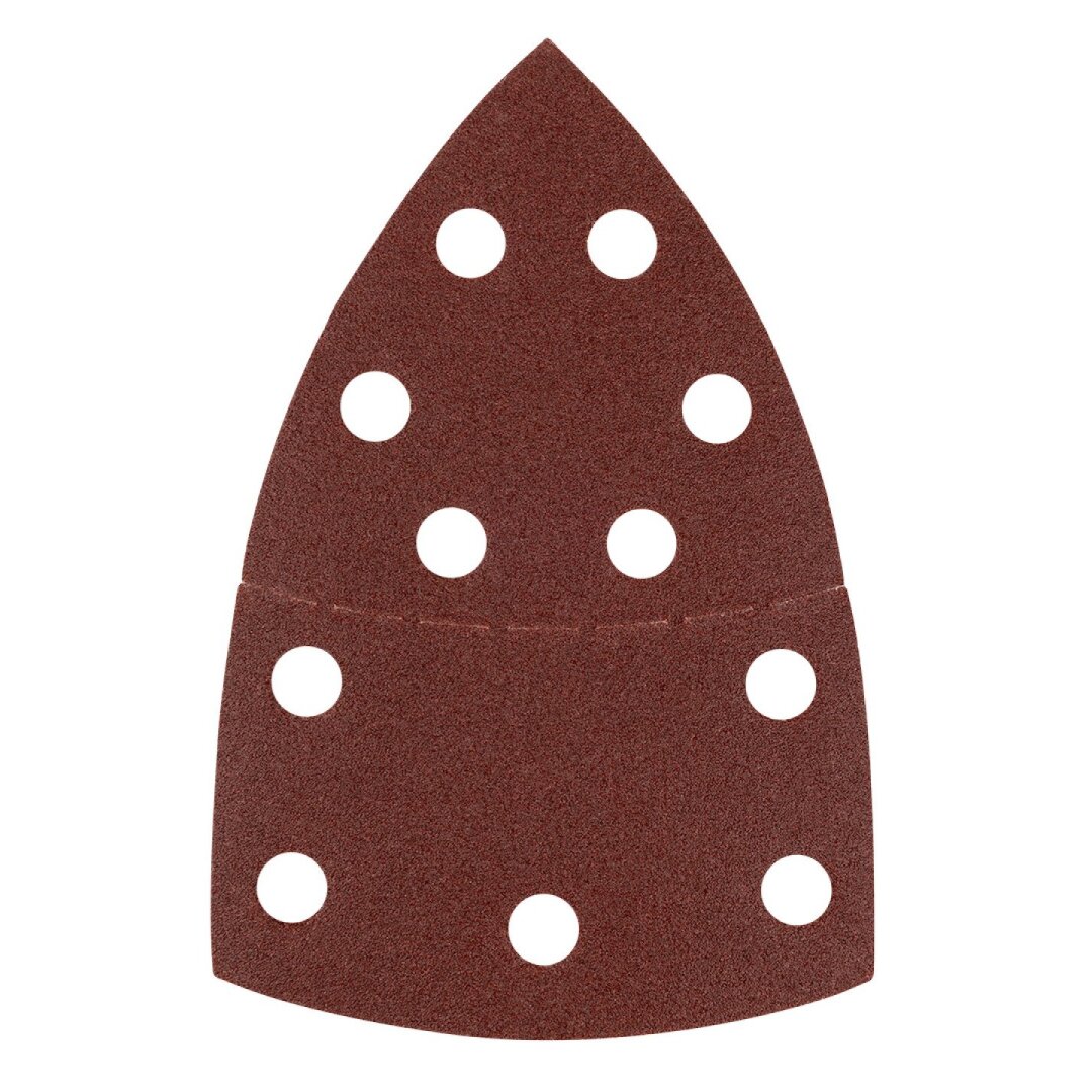 Šlifavimo popierius, „Velcro“, metalui 102 x 152 mm, P120, 5 vnt, su 11 skylių 1 Šlifavimo popierius, „Velcro“, metalui 102 x 152 mm, P120, 5 vnt, su 11 skylių 1