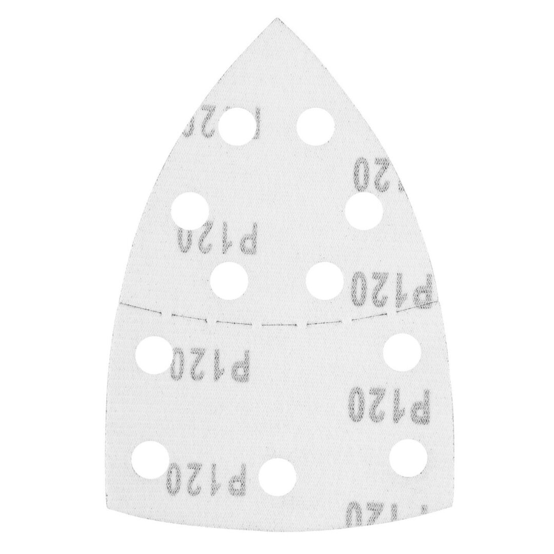Šlifavimo popierius, „Velcro“, metalui 102 x 152 mm, P120, 5 vnt, su 11 skylių 2 Šlifavimo popierius, „Velcro“, metalui 102 x 152 mm, P120, 5 vnt, su 11 skylių 2