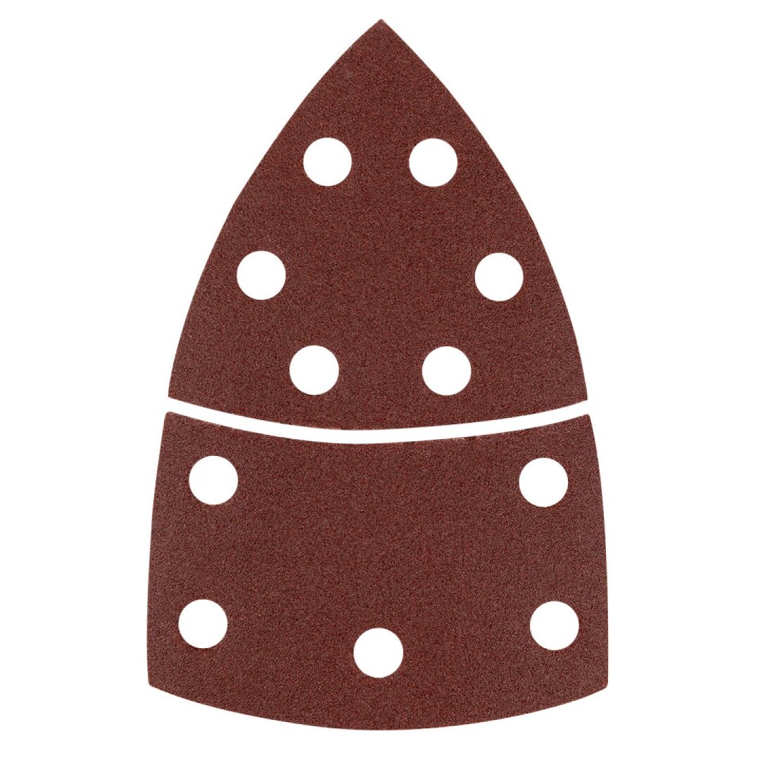 Šlifavimo popierius, „Velcro“, metalui 102 x 152 mm, P120, 5 vnt, su 11 skylių 5 Šlifavimo popierius, „Velcro“, metalui 102 x 152 mm, P120, 5 vnt, su 11 skylių 5