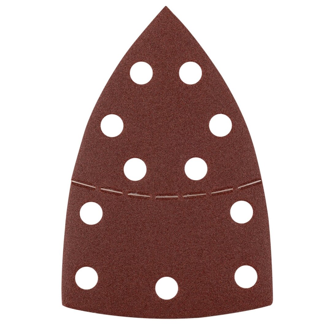 Šlifavimo popierius, „Velcro“, metalui 102 x 152 mm, P150, 5 vnt, su 11 skylių 1 Šlifavimo popierius, „Velcro“, metalui 102 x 152 mm, P150, 5 vnt, su 11 skylių 1