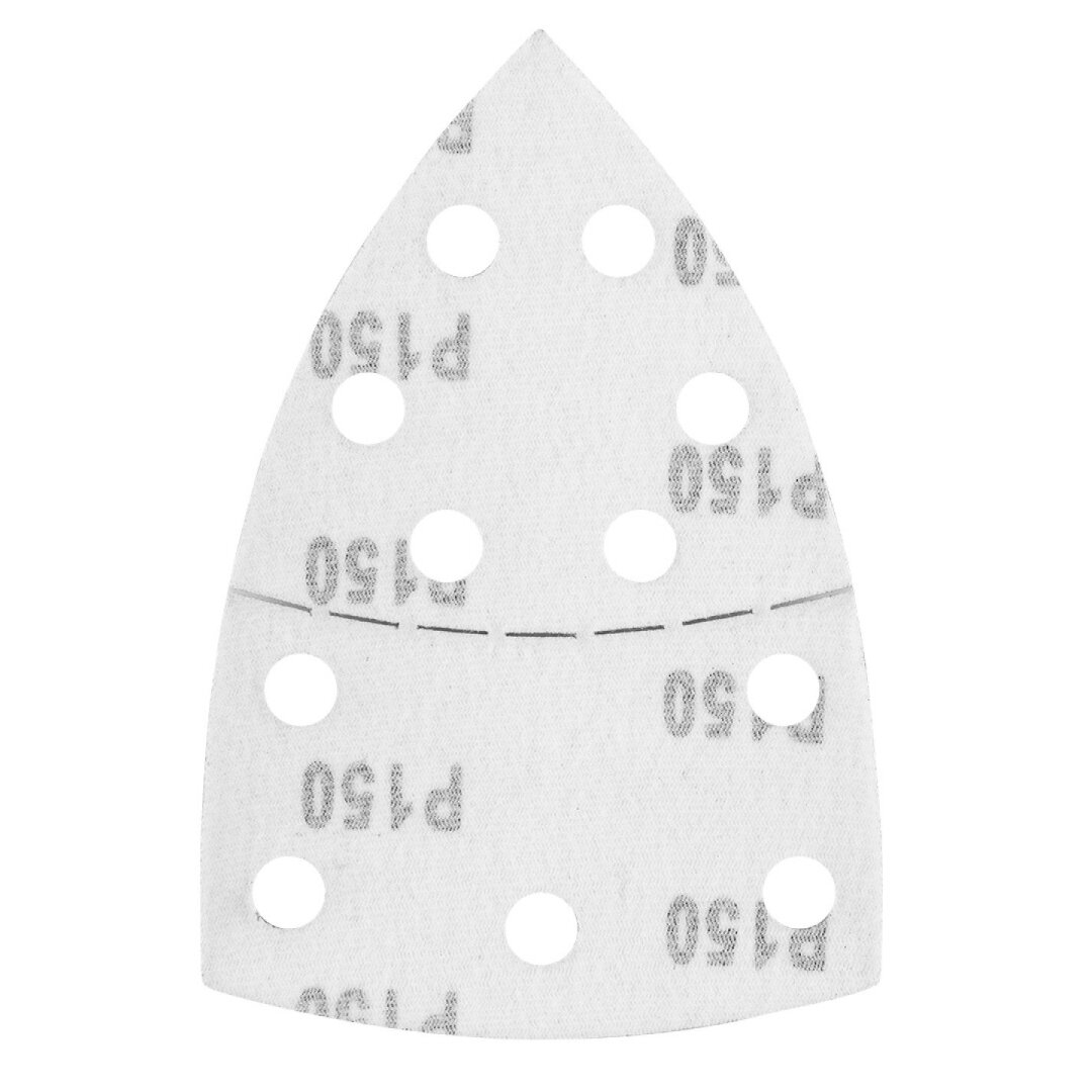 Šlifavimo popierius, „Velcro“, metalui 102 x 152 mm, P150, 5 vnt, su 11 skylių 2 Šlifavimo popierius, „Velcro“, metalui 102 x 152 mm, P150, 5 vnt, su 11 skylių 2