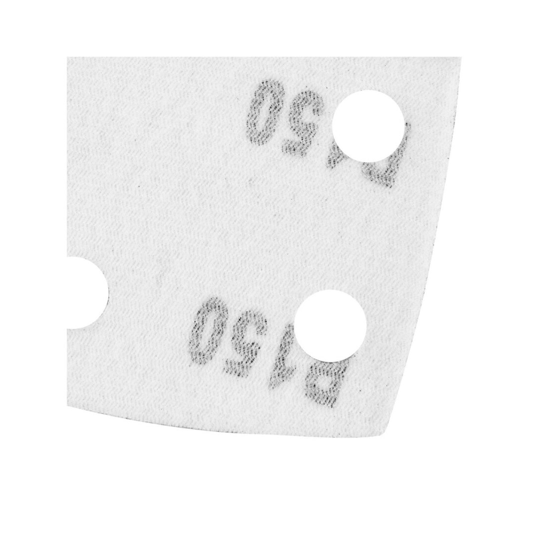 Šlifavimo popierius, „Velcro“, metalui 102 x 152 mm, P150, 5 vnt, su 11 skylių 4 Šlifavimo popierius, „Velcro“, metalui 102 x 152 mm, P150, 5 vnt, su 11 skylių 4