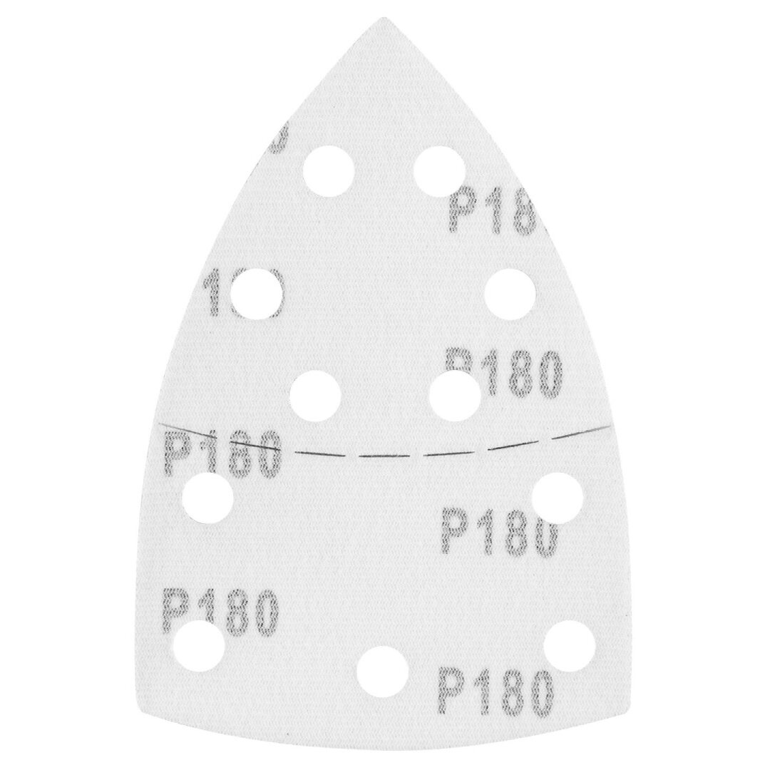 Šlifavimo popierius, „Velcro“, metalui 102 x 152 mm, p180, 5 vnt, su 11 skylių 2