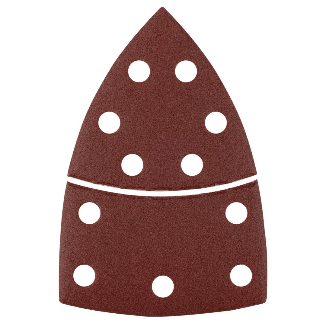 Šlifavimo popierius, „Velcro“, metalui 102 x 152 mm, p180, 5 vnt, su 11 skylių 5