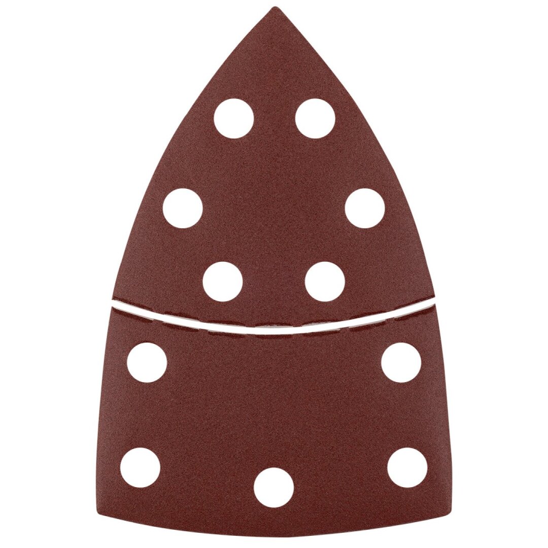 Šlifavimo popierius, „Velcro“, metalui 102 x 152 mm, p220, 5 vnt, su 11 skylių 5