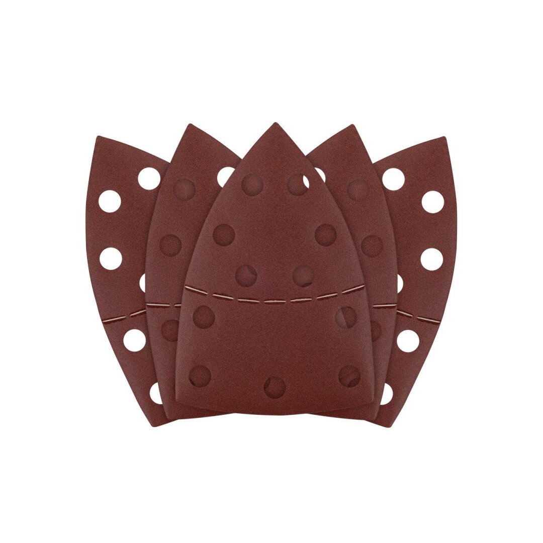 Šlifavimo popierius, „Velcro“, metalui 102 x 152 mm, p220, 5 vnt, su 11 skylių Šlifavimo popierius, „Velcro“, metalui 102 x 152 mm, p220, 5 vnt, su 11 skylių