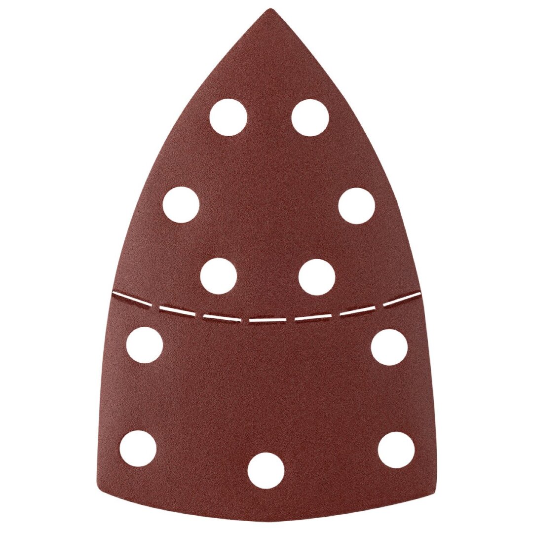 Šlifavimo popierius, „Velcro“, metalui 102 x 152 mm, p240, 5 vnt, su 11 skylių 1