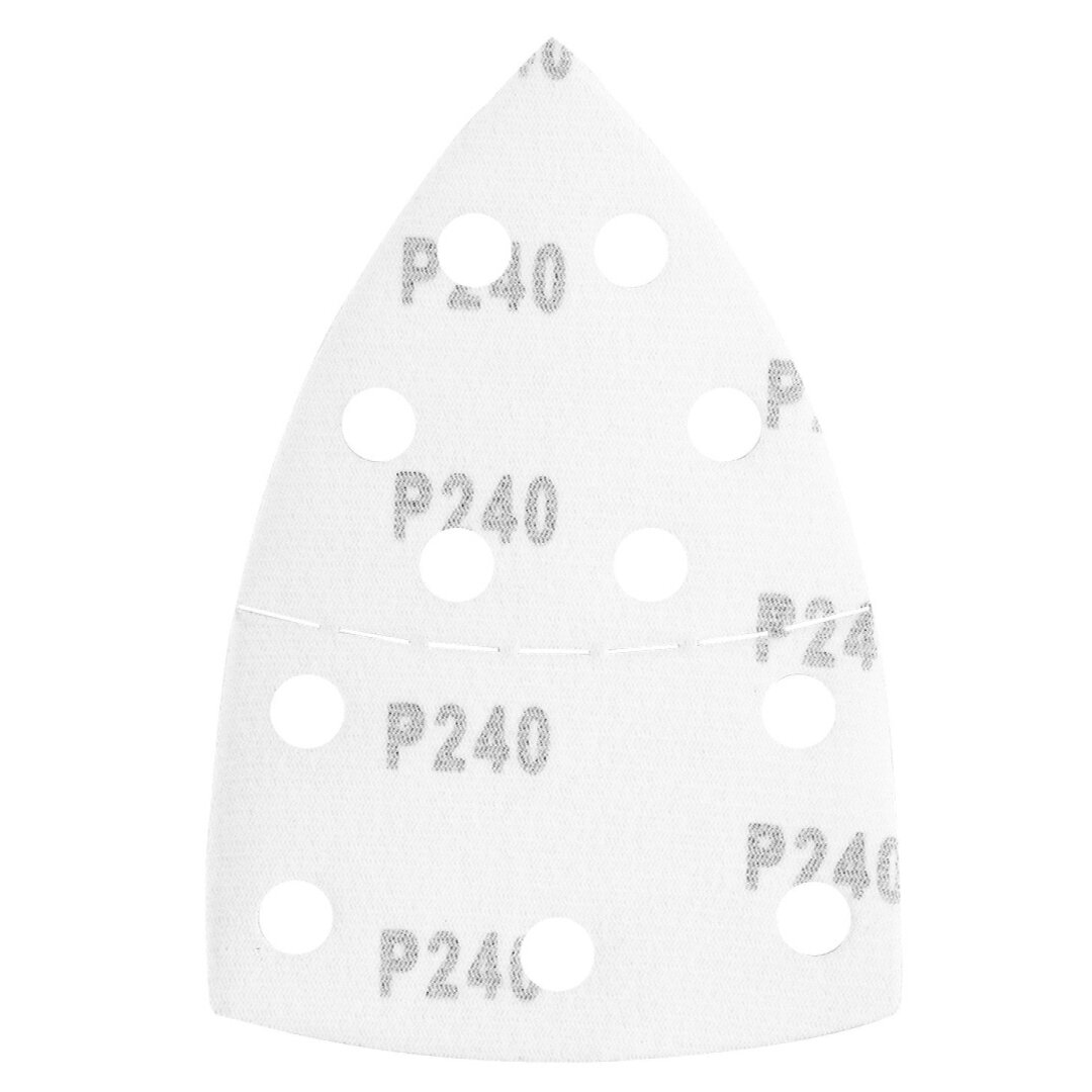 Šlifavimo popierius, „Velcro“, metalui 102 x 152 mm, p240, 5 vnt, su 11 skylių 2