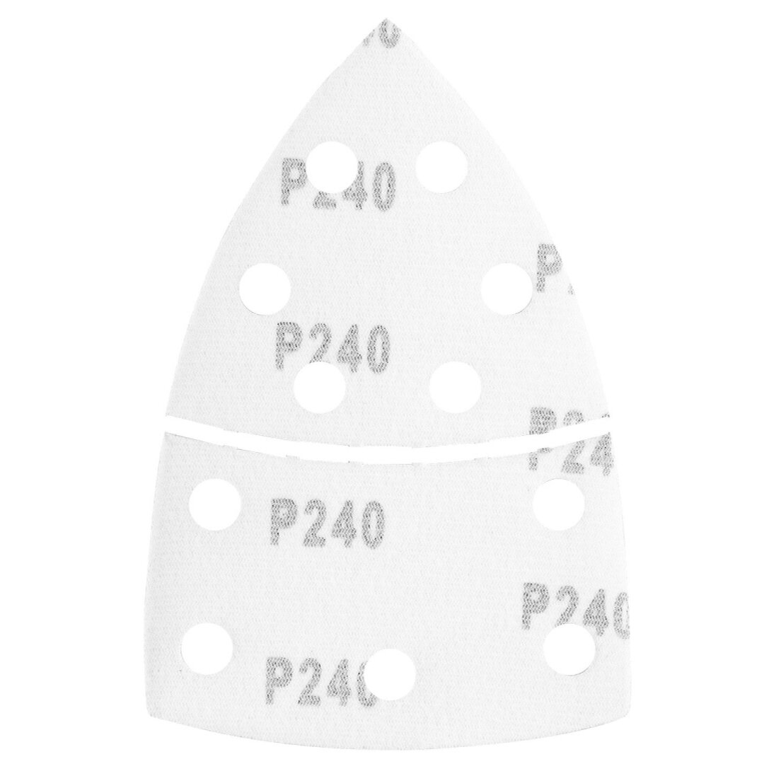 Šlifavimo popierius, „Velcro“, metalui 102 x 152 mm, p240, 5 vnt, su 11 skylių 6 Šlifavimo popierius, „Velcro“, metalui 102 x 152 mm, p240, 5 vnt, su 11 skylių 6
