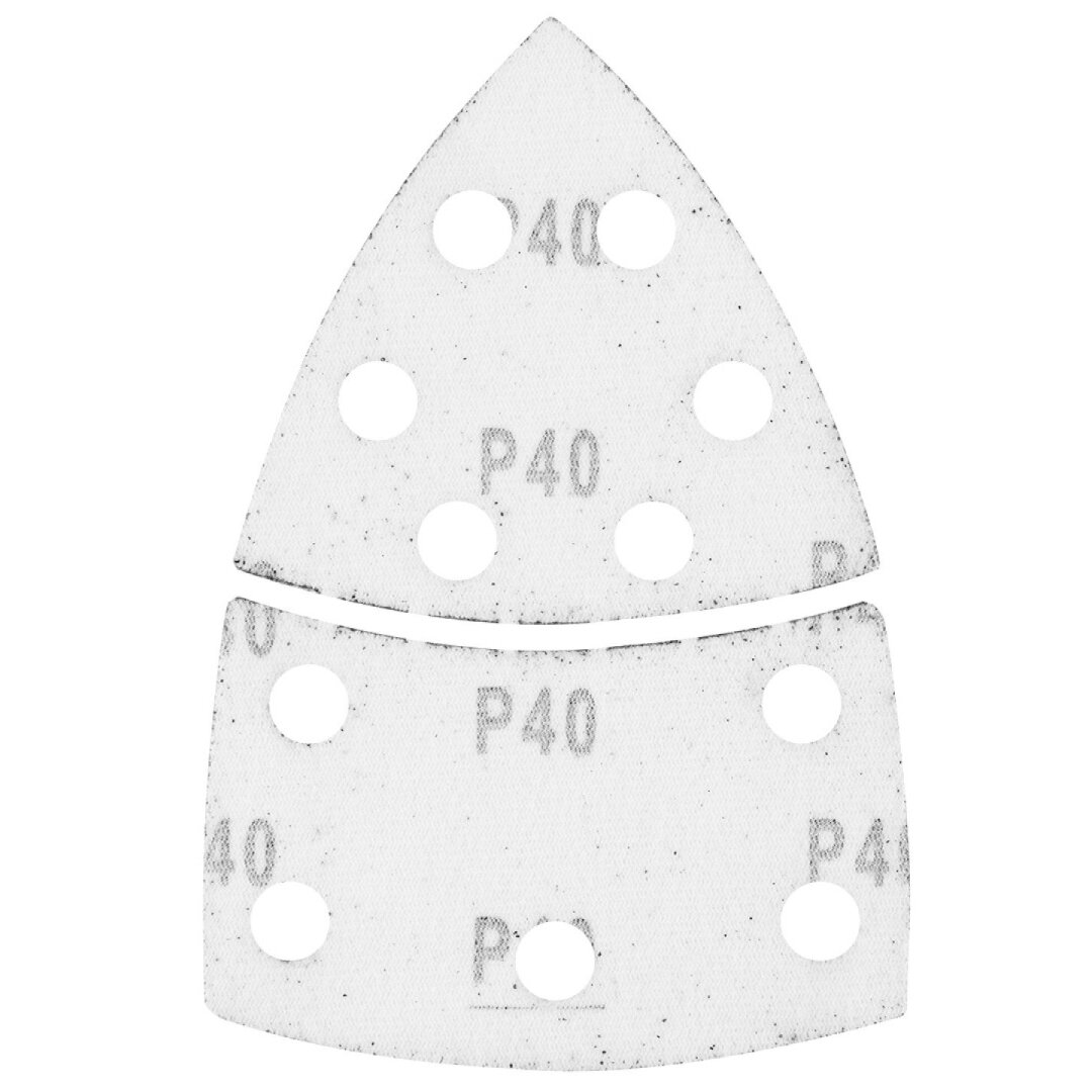 Šlifavimo popierius, „Velcro“, metalui 102 x 152 mm, p40, 5 vnt, su 11 skylių 4
