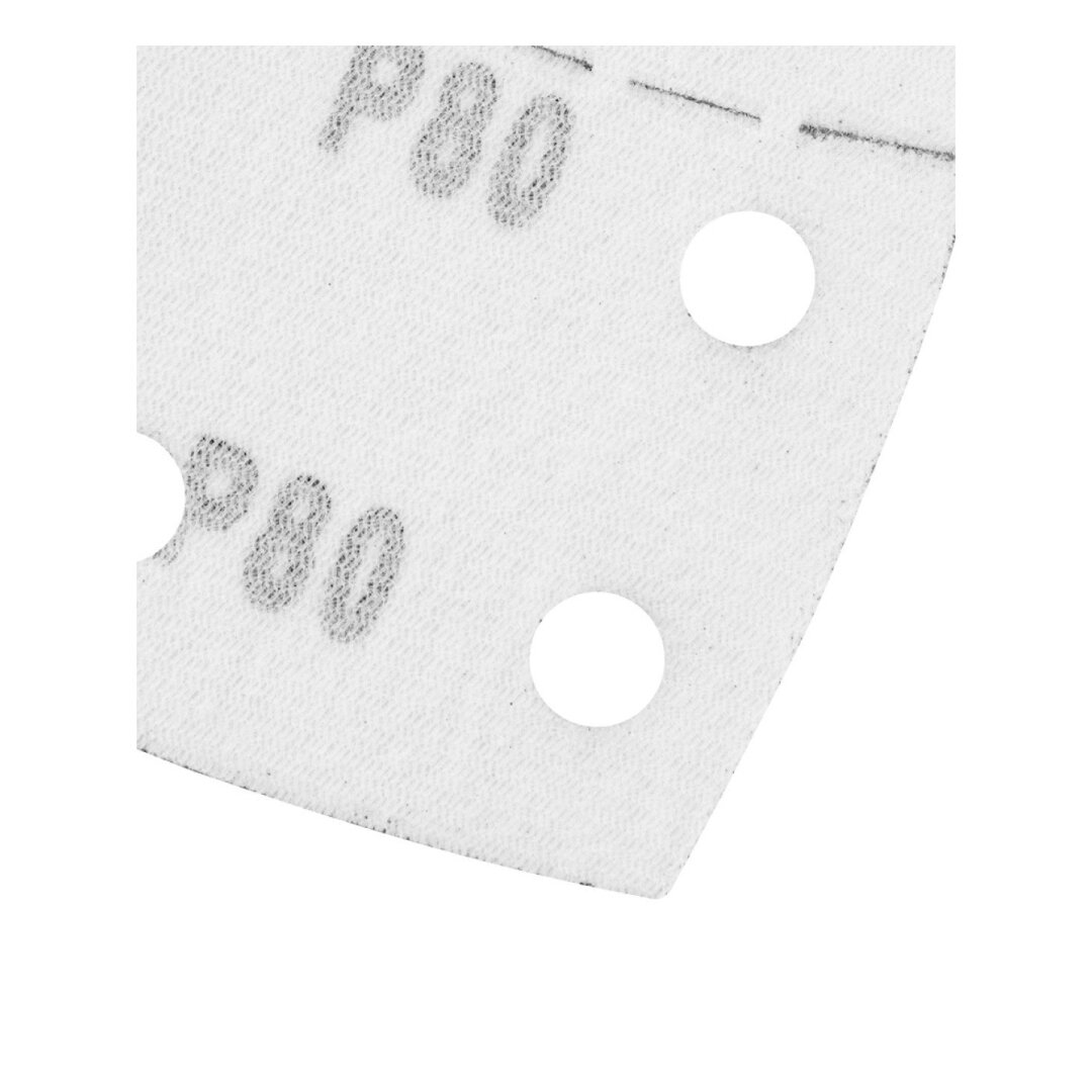 Šlifavimo popierius, „Velcro“, metalui 102 x 152 mm, p80, 5 vnt, su 11 skylių 4