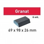 Šlifavimo kempinė Granat Festool 69x98x26 120 CO GR/6 (201084)