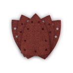 Šlifavimo popierius plienui 146 x 156 x 100 mm, p80, 5 vnt, su 9 skylėmis 04-623