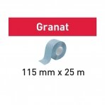 Šlifavimo popierius (rulone, plėšomas) Granat Festool 115x25m P100 GR (201106)