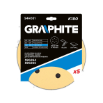 Šlifavimo popierius su lipduku 225 mm, K180, 5 vnt, su 6 skylutėmis šlifuokliui 59G264, 59G265