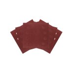 Šlifavimo popierius, „Velcro“ 113 x 113 mm, P120, 5 vnt. su 8 skylėmis