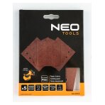 Šlifavimo popierius, „Velcro“ 113 x 113 mm, p80, 5 vnt. su 8 skylėmis