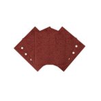 Šlifavimo popierius, „Velcro“ 113 x 113 mm, p80, 5 vnt. su 8 skylėmis