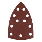 Šlifavimo popierius, „Velcro“, metalui 102 x 152 mm, P120, 5 vnt, su 11 skylių
