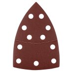 Šlifavimo popierius, „Velcro“, metalui 102 x 152 mm, p180, 5 vnt, su 11 skylių