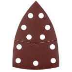 Šlifavimo popierius, „Velcro“, metalui 102 x 152 mm, p220, 5 vnt, su 11 skylių