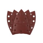 Šlifavimo popierius, „Velcro“, metalui 102 x 152 mm, p240, 5 vnt, su 11 skylių