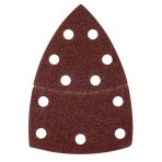 Šlifavimo popierius, „Velcro“, metalui 102 x 152 mm, p40, 5 vnt, su 11 skylių