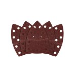 Šlifavimo popierius, „Velcro“, metalui 102 x 152 mm, p40, 5 vnt, su 11 skylių