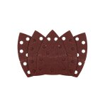 Šlifavimo popierius, „Velcro“, metalui 102 x 152 mm, p60, 5 vnt, su 11 skylių