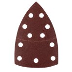 Šlifavimo popierius, „Velcro“, metalui 102 x 152 mm, p80, 5 vnt, su 11 skylių