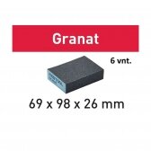 Šlifavimo kempinė Granat Festool 69x98x26 120 GR/6 (201082)