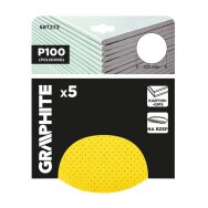 Šlifavimo diskai, perforuoti, „Velcro“, pritvirtinti su 225 mm skylėmis, P100, 5 vnt.
