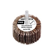 Šlifavimo popierius 50 x 20 x 6 mm, p40