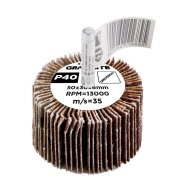 Šlifavimo popierius 50 x 30 x 6 mm, p40