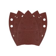 Šlifavimo popierius, „Velcro“, metalui 102 x 152 mm, P120, 5 vnt, su 11 skylių