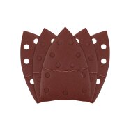 Šlifavimo popierius, „Velcro“, metalui 102 x 152 mm, p180, 5 vnt, su 11 skylių