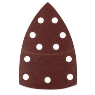 Šlifavimo popierius, „Velcro“, metalui 102 x 152 mm, p80, 5 vnt, su 11 skylių