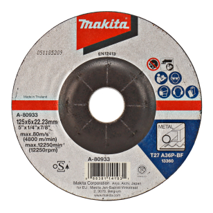 Šlifavimo diskas Makita A-80933, 125X6, metalui