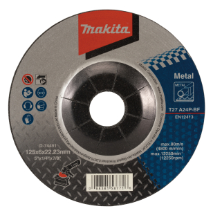 Šlifavimo diskas Makita D-74491, 125x6,0x22,23, metalui