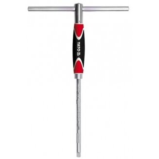 Slankiojanti rankena galvutėms | gumuota | 12.5 mm (1/2") (YT-1567) Slankiojanti rankena galvutėms | gumuota | 12.5 mm (1/2") (YT-1567)