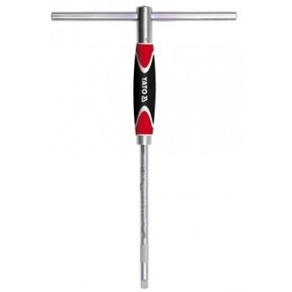 Slankiojanti rankena galvutėms | gumuota | 6.3 mm (1/4") (YT-1565) Slankiojanti rankena galvutėms | gumuota | 6.3 mm (1/4") (YT-1565)